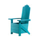 Blue Adirondack Chair Planter - crazydecor