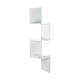 White Corner Shelves With Drawer - DreamyDecor