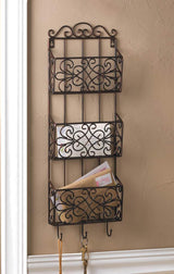 Vintage Charm Triple Wall Rack - DreamyDecor