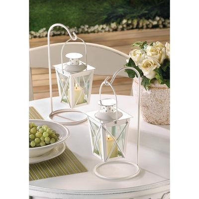 White Railroad Candle Lanterns - DreamyDecor