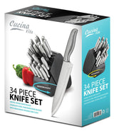 34-Piece Knife Set - crazydecor