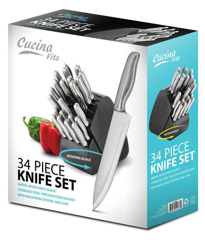 34-Piece Knife Set - crazydecor