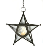 Clear Glass Star Lantern - crazydecor