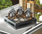 No Evil Buddha Candle Garden - crazydecor