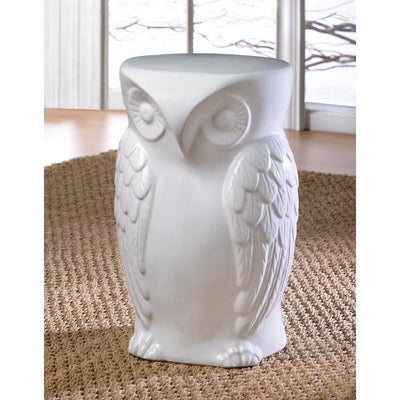 Ceramic Owl Stool - crazydecor