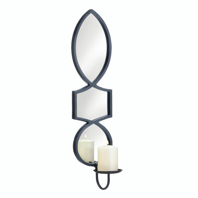 Elegant Mirrored Candle Sconce - crazydecor