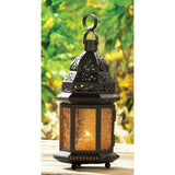 Yellow Glass Moroccan Lantern - DreamyDecor