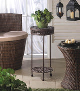 Cast Iron Plant Stand - Round - crazydecor