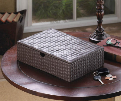 Faux Leather Keepsake Box - crazydecor