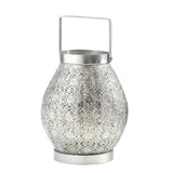 Silver Lace Candle Lantern - crazydecor