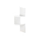 2-Tier White Corner Shelf - crazydecor