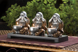 No Evil Buddha Candle Stand - crazydecor