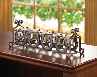 Horseshoe Stars Candle Holder - crazydecor