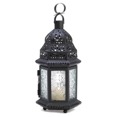 Clear Glass Moroccan Lantern - crazydecor