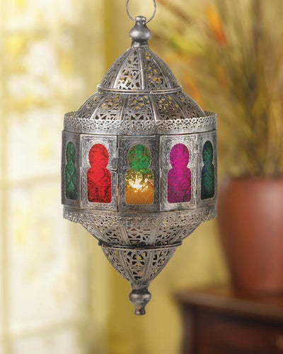 Rustic Moroccan Hanging Lantern - crazydecor