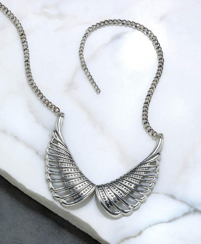 Silver Wings Necklace - crazydecor