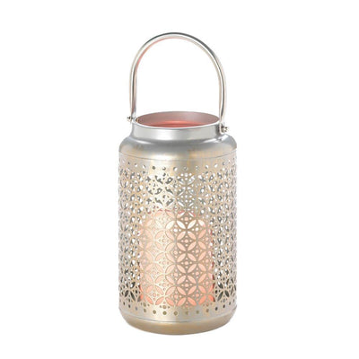 Iron Filigree LED Lantern - crazydecor