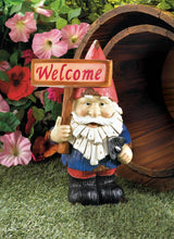 Welcome Gnome Solar Statue - DreamyDecor