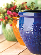 Jewel-Tone Flower Pot Trio - crazydecor