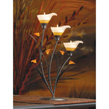 Amber Lilies Tealight Holder - crazydecor