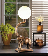 Trumpeting Elephant Globe Lamp - crazydecor