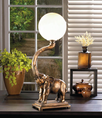 Trumpeting Elephant Globe Lamp - crazydecor