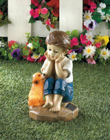 My Pup And I Solar Figurine - crazydecor