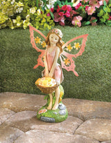 Pink Fairy Solar Garden Statue - crazydecor