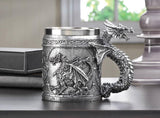 Stainless Steel Dragon Mug - crazydecor