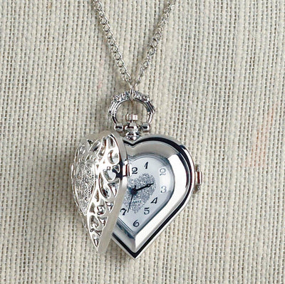 Heart Timepiece Necklace - crazydecor