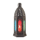 Rosette Prism Candle Lantern - crazydecor