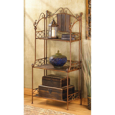 Rustic Bakers Rack Shelf - crazydecor