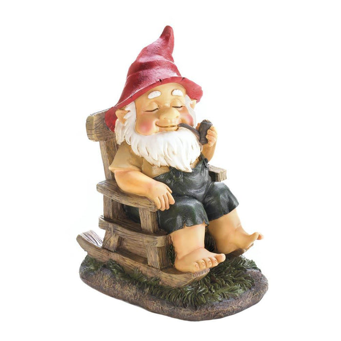 Rocking Chair Gnome - crazydecor