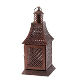 Labyrinth Pewter Lantern - crazydecor