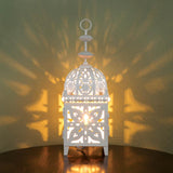 White Medallion Table Lamp - DreamyDecor