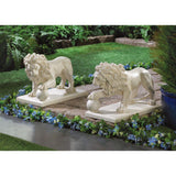 Regal Outdoor Lion Statues - crazydecor