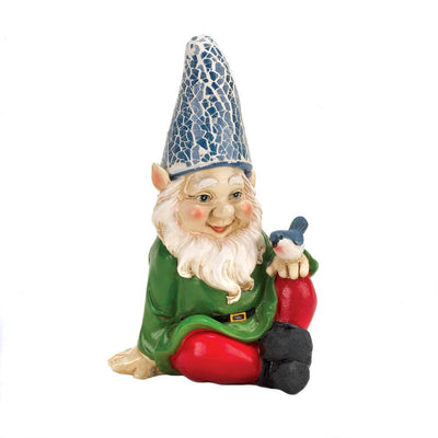 Cheery Gnome Solar Garden Statue - crazydecor