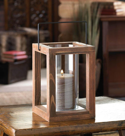 Rustic Garden Wooden Lantern - crazydecor