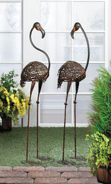 Wild Flamingo Garden Stakes Duo - DreamyDecor