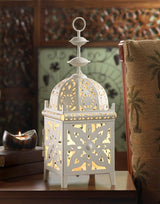 White Medallion Table Lamp - DreamyDecor