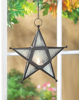 Clear Glass Star Lantern - crazydecor