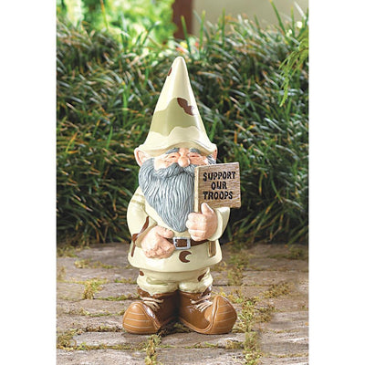 Support Our Troops Gnome - crazydecor