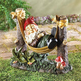 Slumbering Gnome Garden Statue - crazydecor