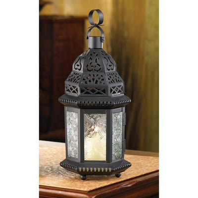 Clear Glass Moroccan Lantern - crazydecor