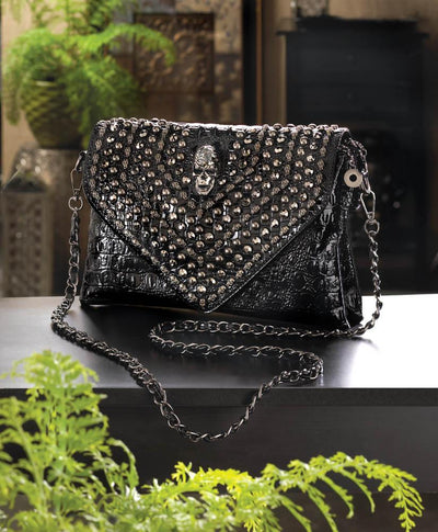 Rockin' Skull Clutch Purse - crazydecor