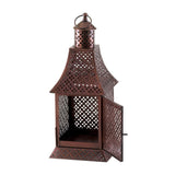 Labyrinth Pewter Lantern - crazydecor