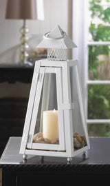 White Coastal Lantern - DreamyDecor