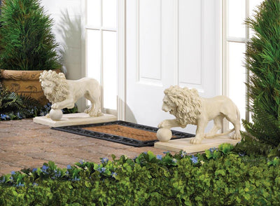 Regal Outdoor Lion Statues - crazydecor