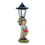 Apple Basket Solar Street Light Statue - crazydecor