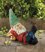 Lazy Gnome Solar Garden Statue - crazydecor